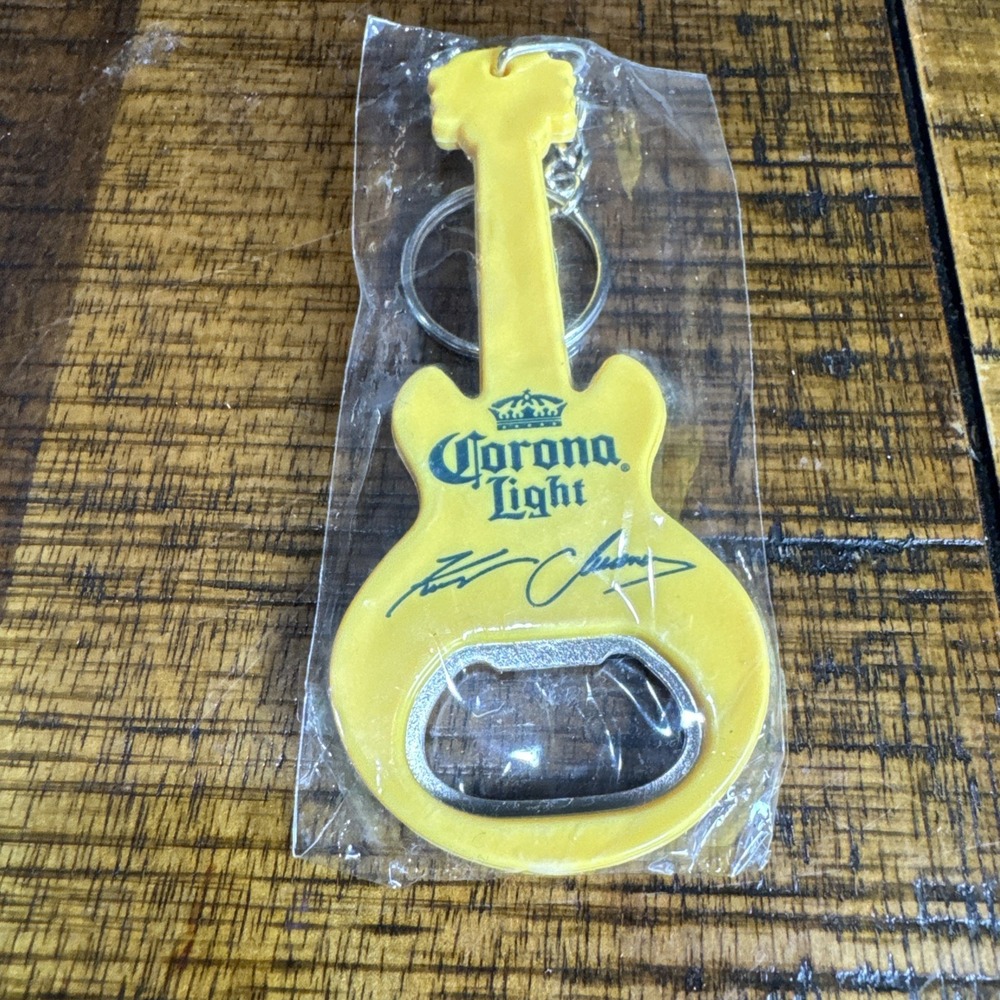 CORONA  LIGHT **{ Bottle Opener }** { KEYCHAIN } Kenny Chesney BNIP